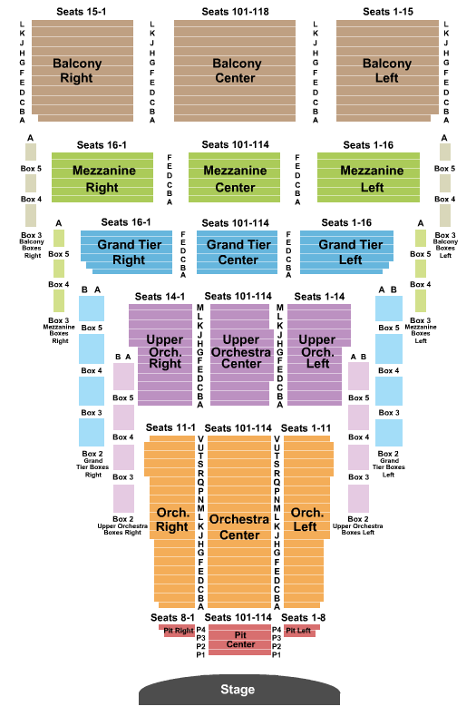 Thelma Gaylord PAT At Civic Center Music Hall & Juliet Seating Chart